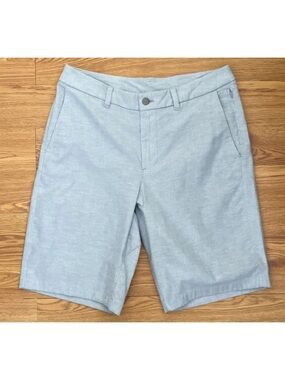 Lululemon Commission Shorts Classic 10.5" Mens Size 31 Chambray Blue Performance